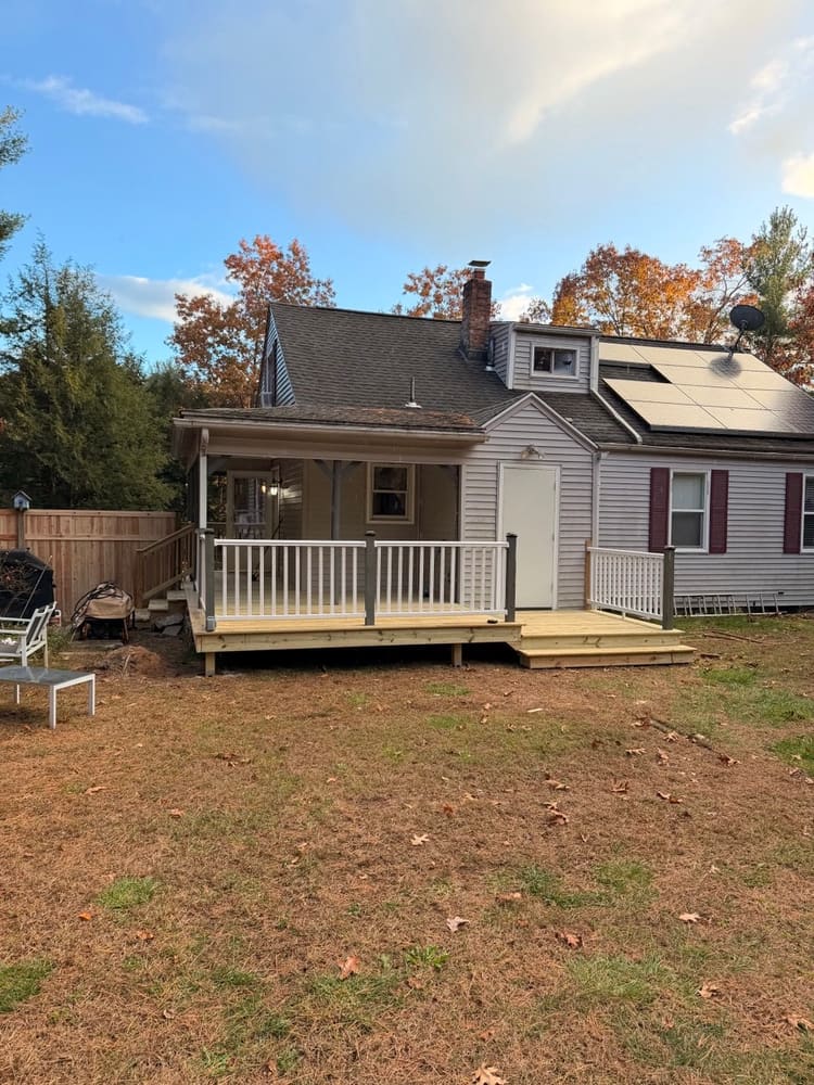 Recently completed outdoor living area